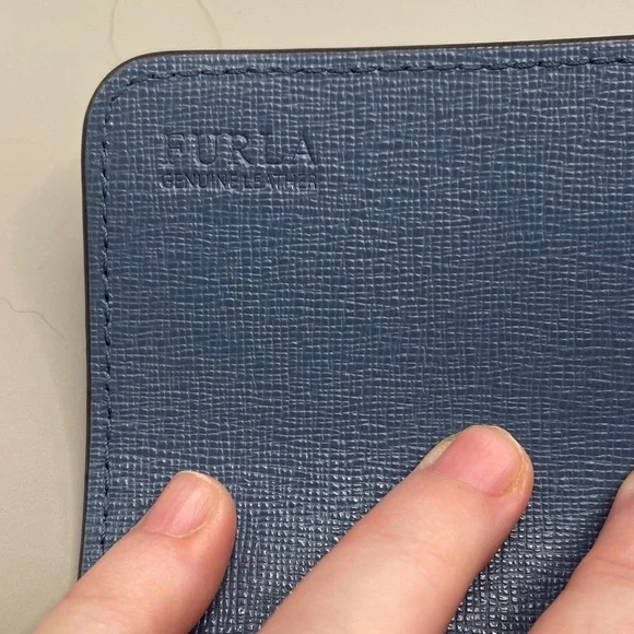 Furla Italian Beautiful Blue Wallet Furla Lux - Picture 2 of 9